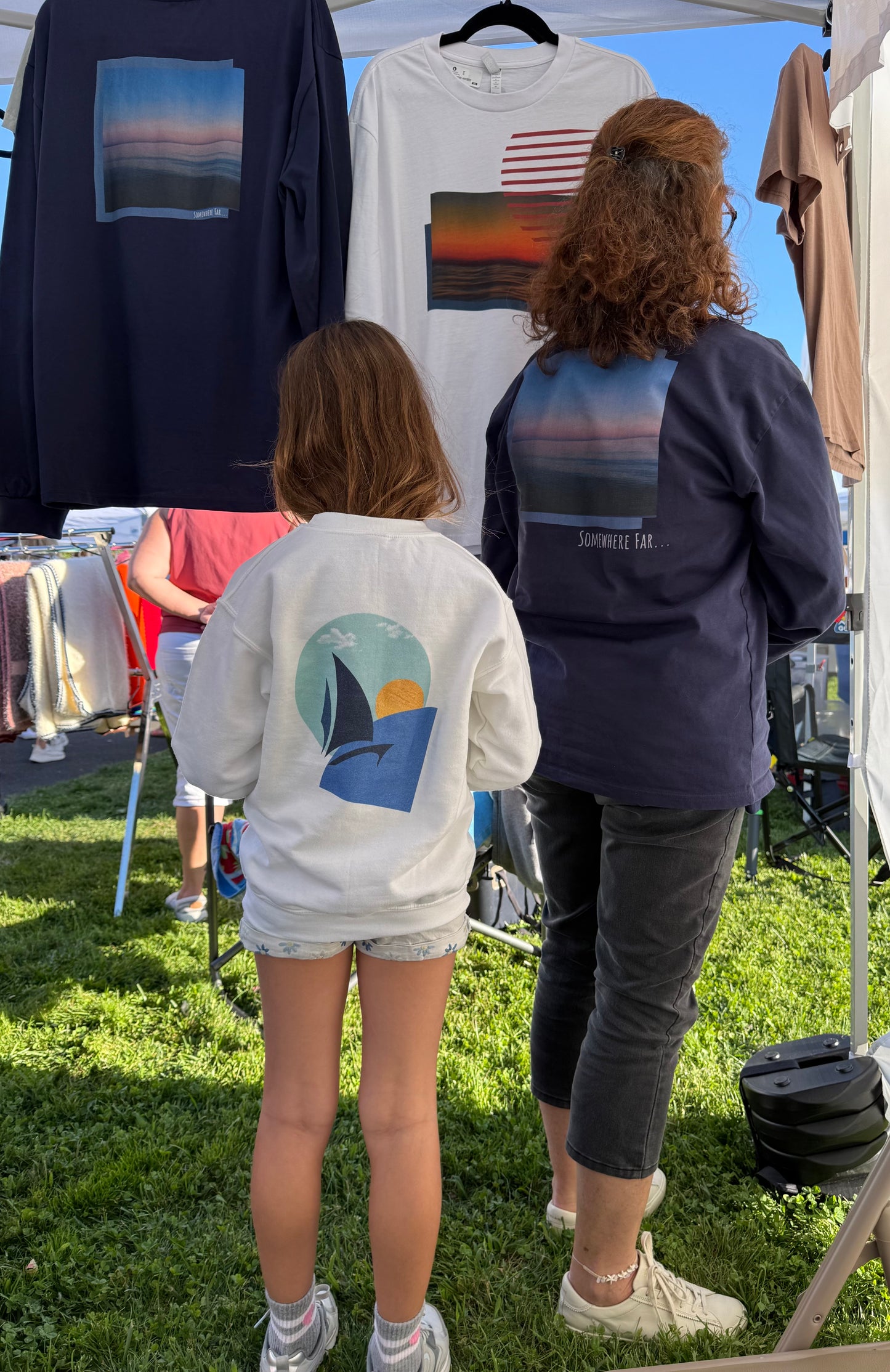 Sudadera con cuello redondo para niños Daring Sunset