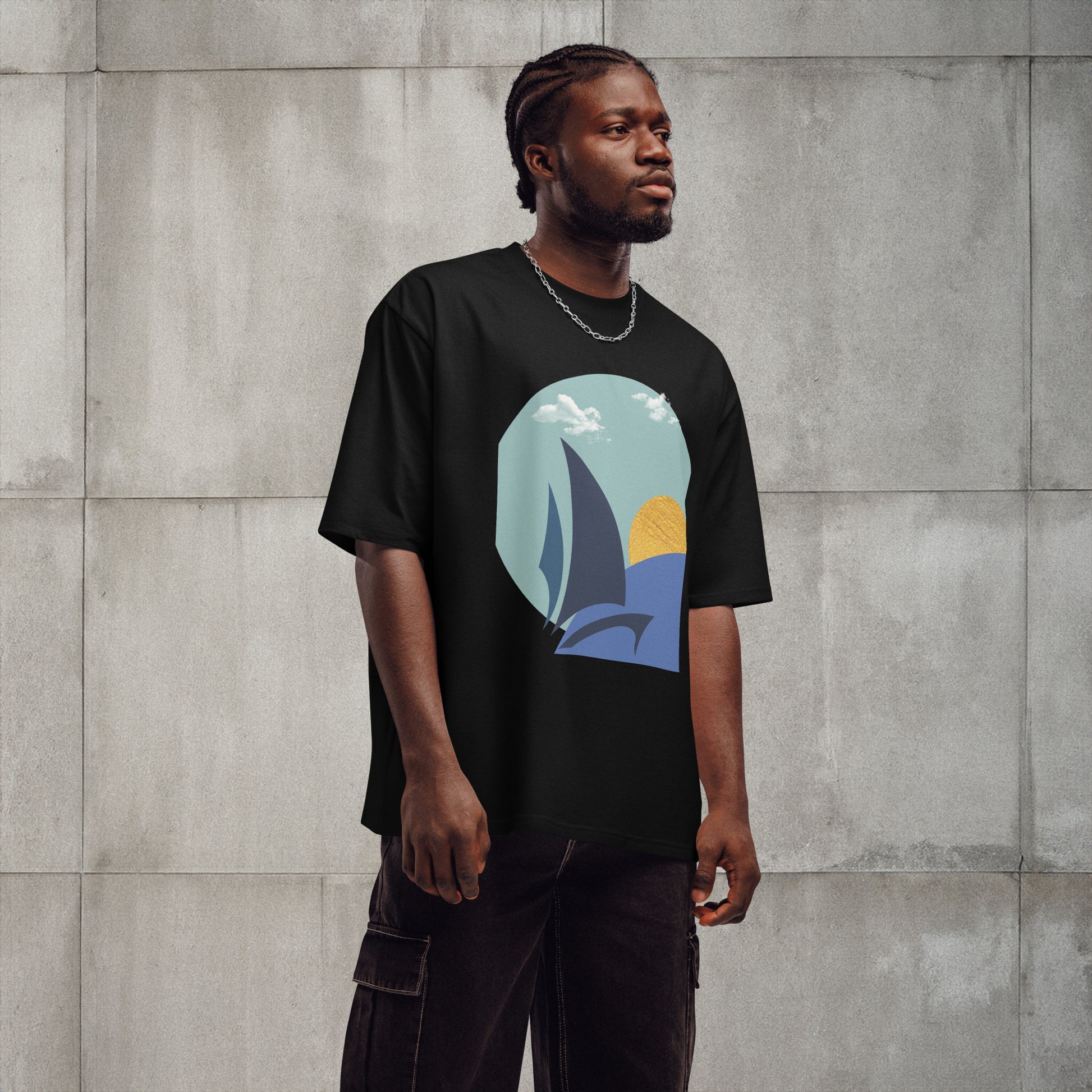 Sailers co Daring Sunset Comfortable Stylish Oversized T-Shirt