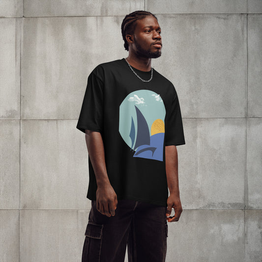 Sailers co Daring Sunset Comfortable Stylish Oversized T-Shirt