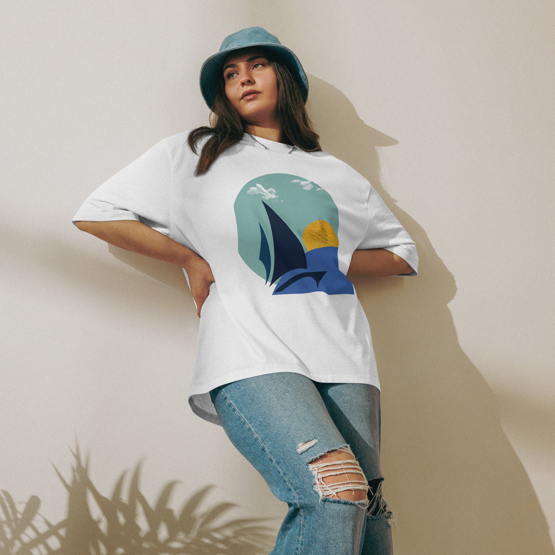 Sailers co Daring Sunset Comfortable Stylish Oversized T-Shirt