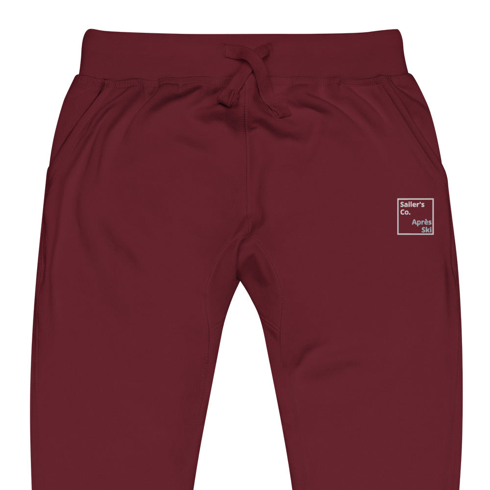 Apre Ski Sweatpants Cozy and Stylish Fleece Lines Pants