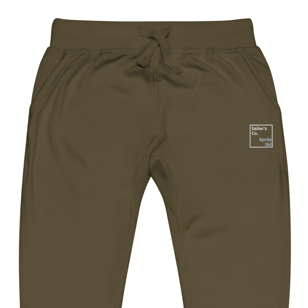 Apre Ski Sweatpants Cozy and Stylish Fleece Lines Pants