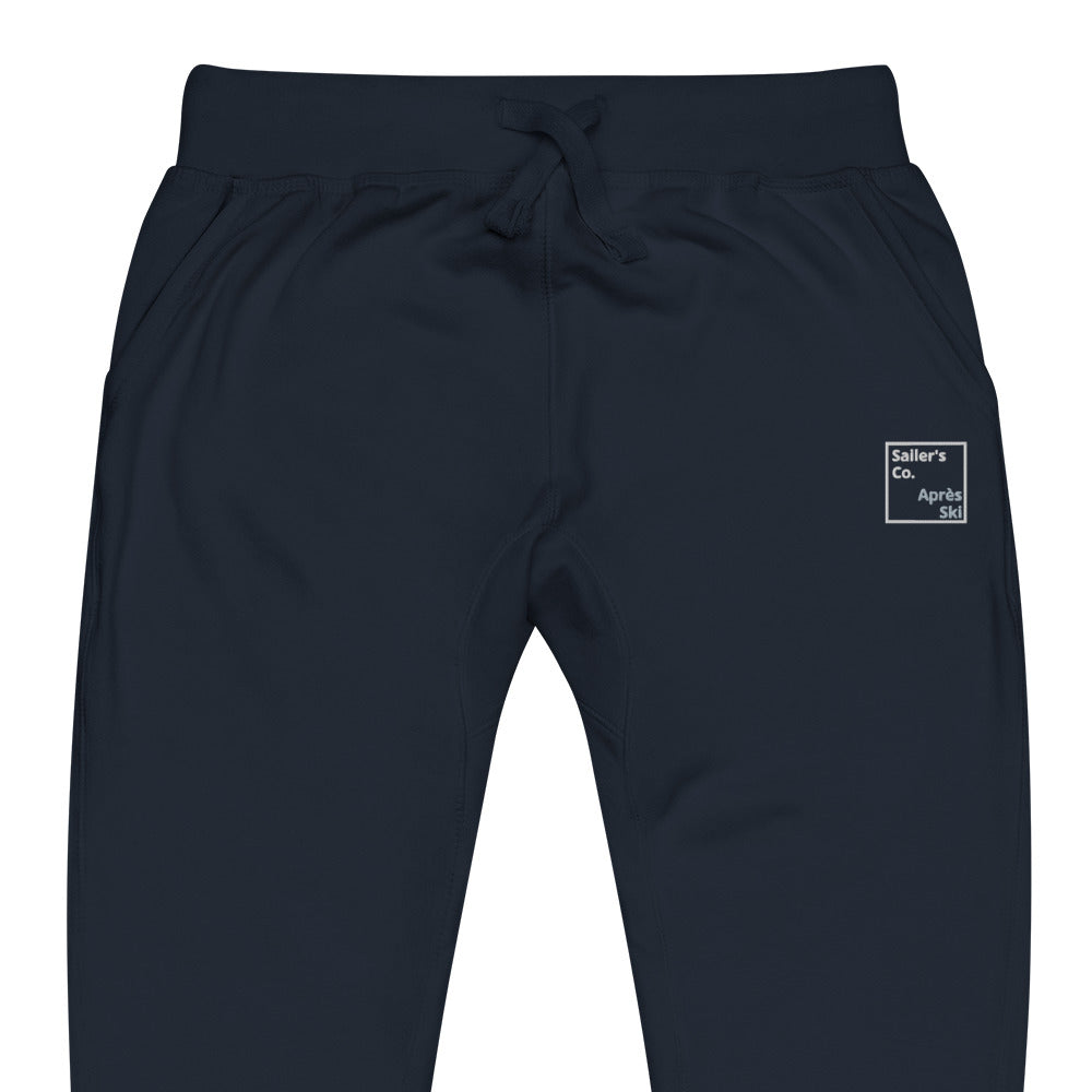 Apre Ski Sweatpants Cozy and Stylish Fleece Lines Pants