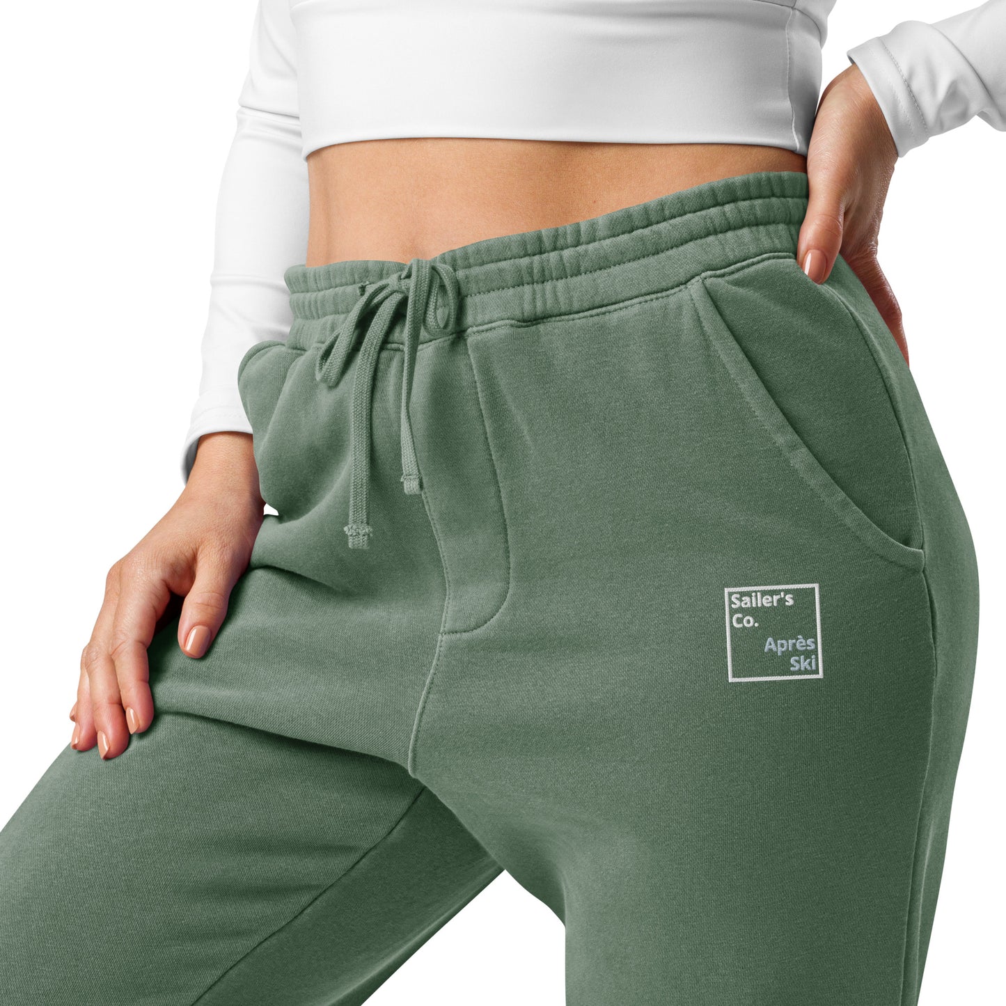 Apre Ski Sweatpants Cozy and Stylish Fleece Lines Pants