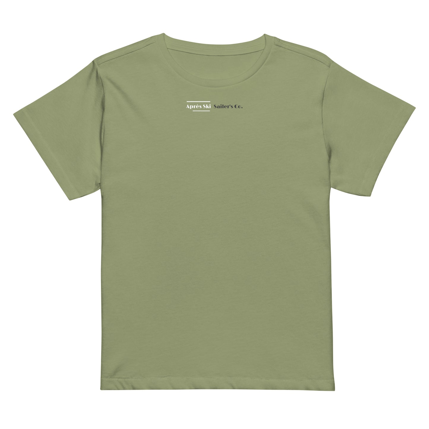 Apres Ski Premium TShirt Sailers Co Comfortable and Stylish High Waste T-Shirt