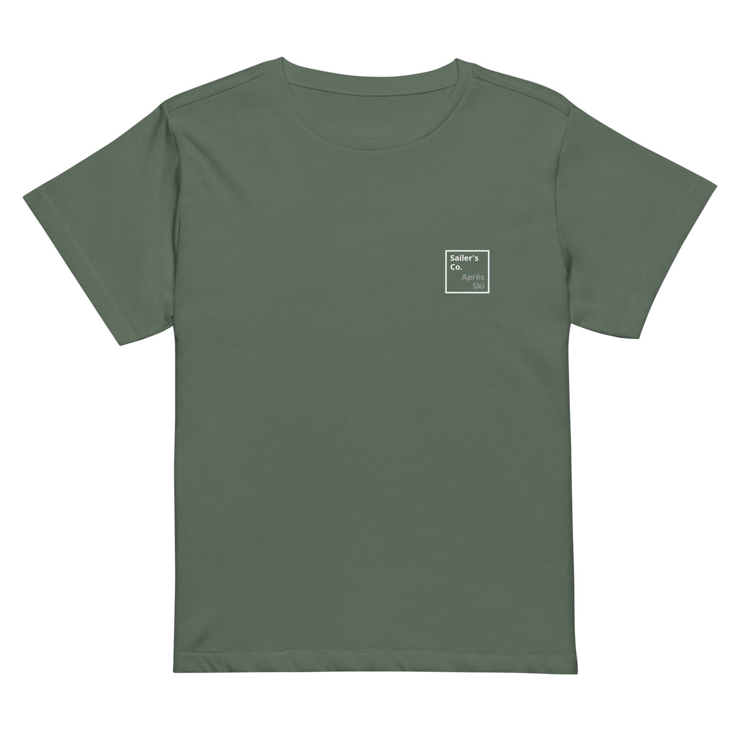 Apres Ski Premium TShirt Sailers Co Comfortable and Stylish High Waste T-Shirt