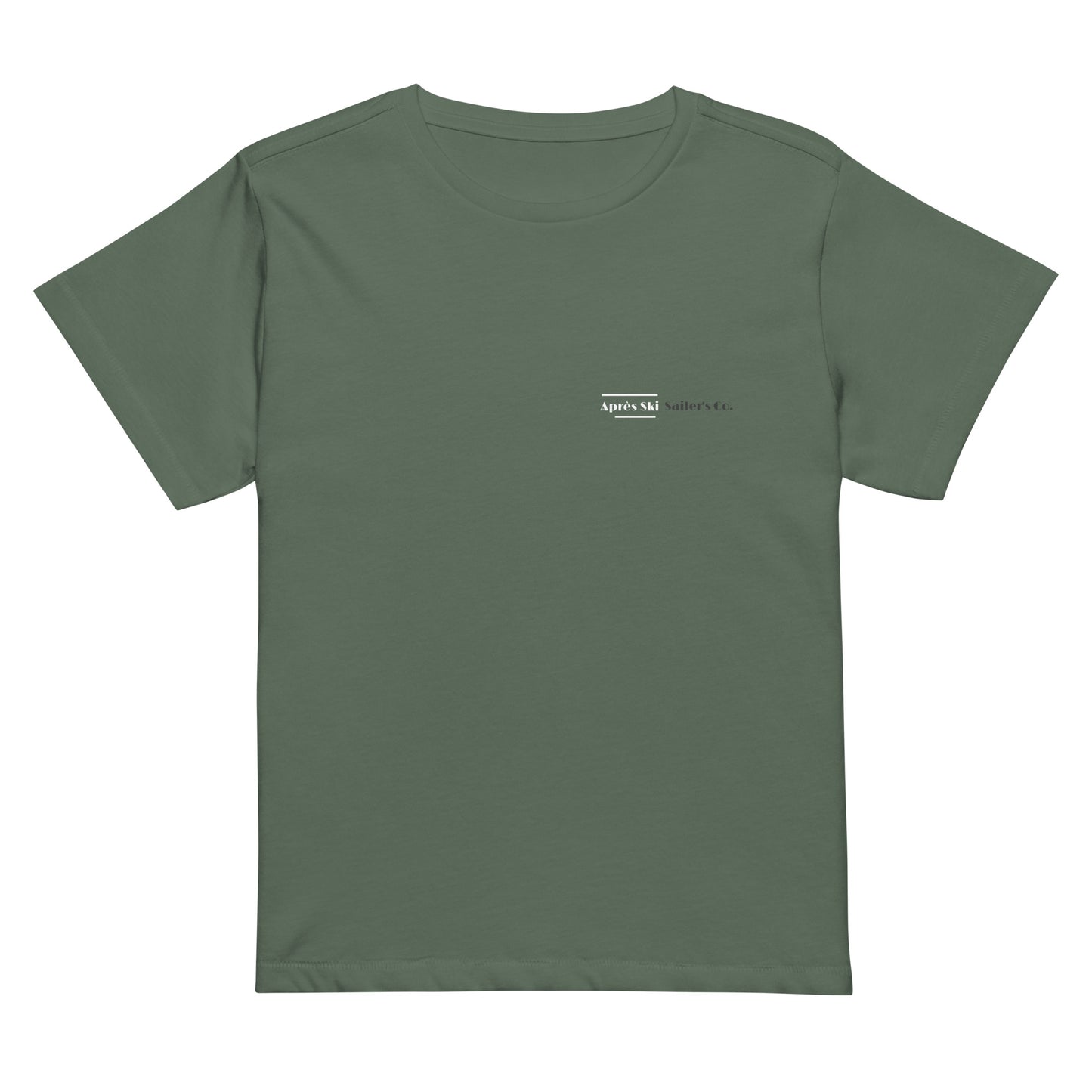 Apres Ski Premium TShirt Sailers Co Comfortable and Stylish High Waste T-Shirt
