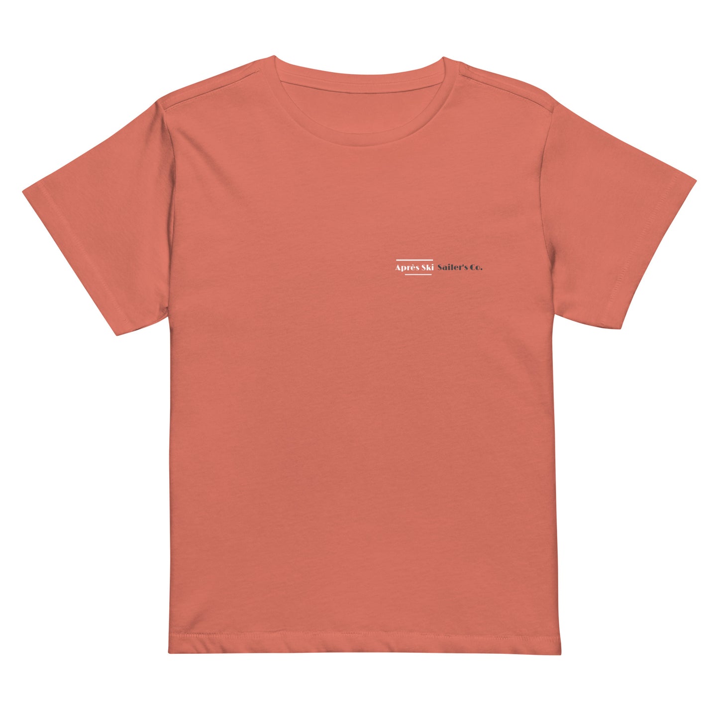 Apres Ski Premium TShirt Sailers Co Comfortable and Stylish High Waste T-Shirt