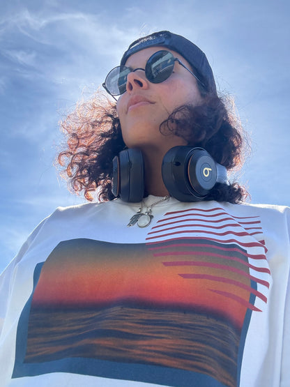 No Limits Take The Leap Oversized T-Shirt in White, product photo