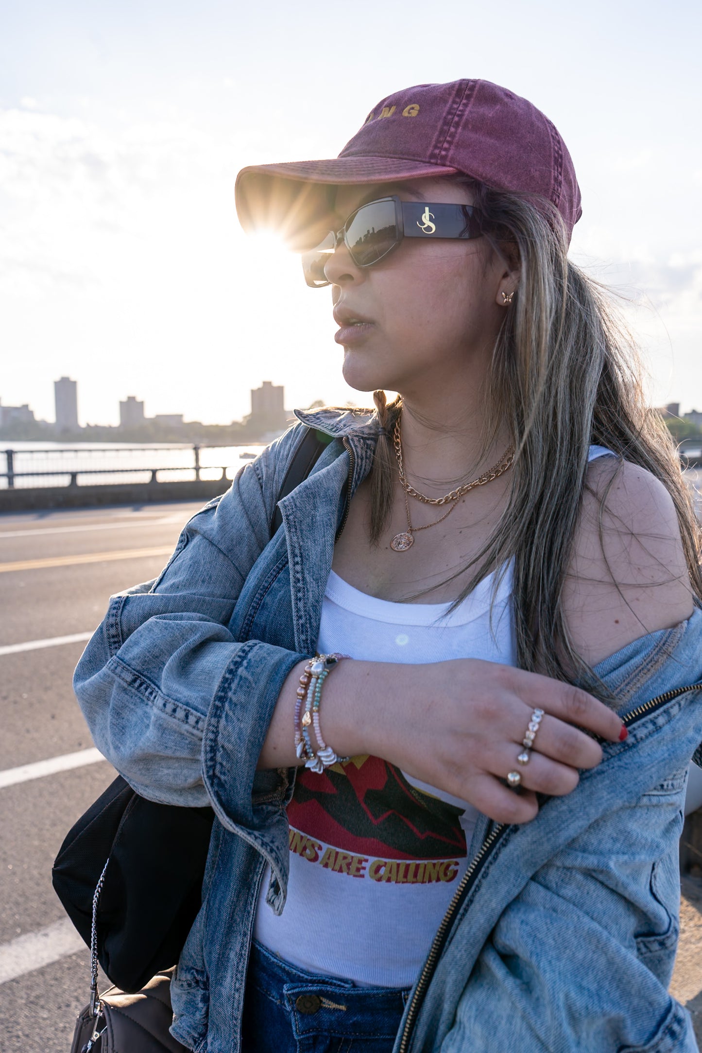 Daring Red Mountains Crop Tank Top