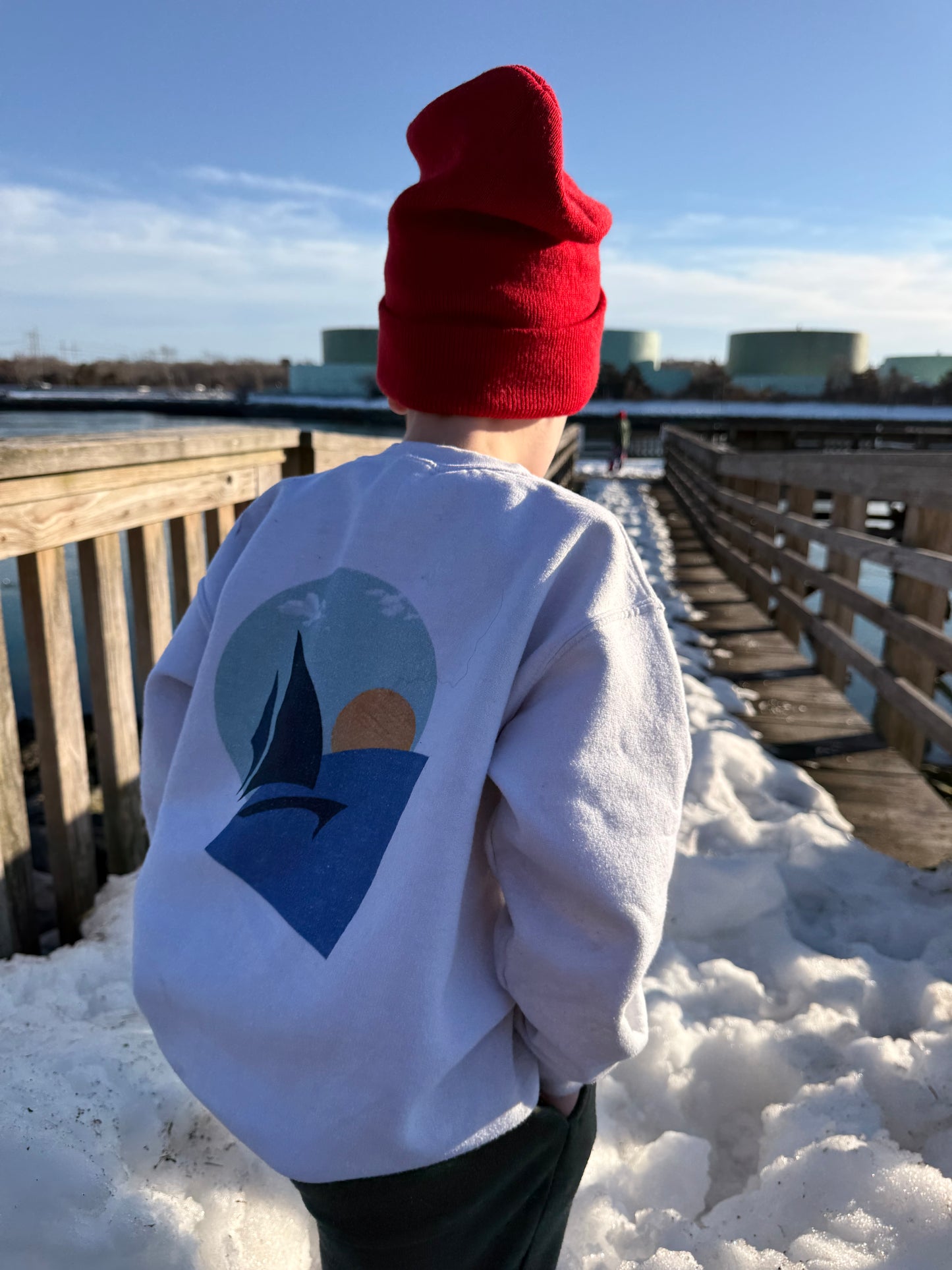 Daring Sunset Kids Crewneck Sweatshirt