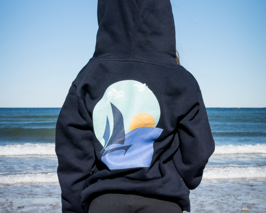 Daring Sunset Kids Fleece Hoodie