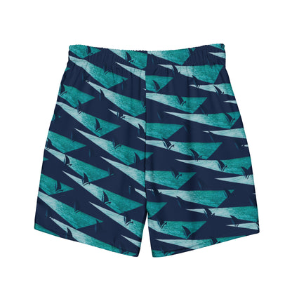 Inspired Fearless Swim Trunks Night in navy, back view