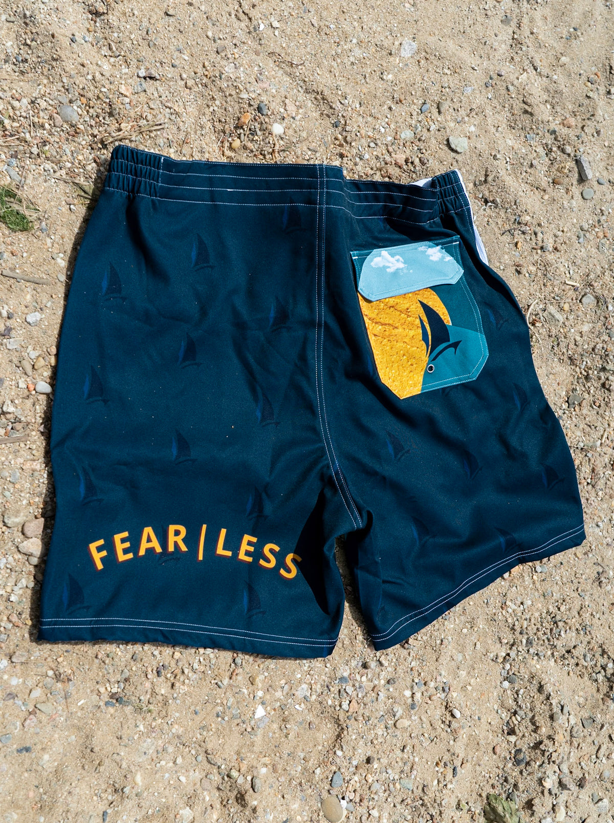 Inspired Fearless Board Shorts, back (real photo)