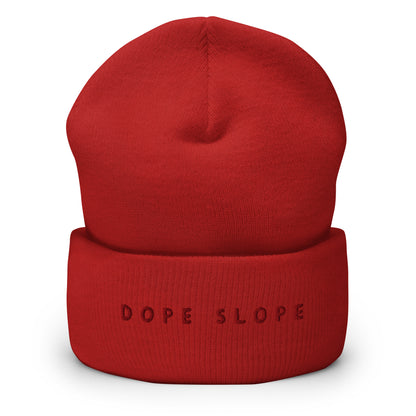 Après Ski Red Dope Slope Cuffed Beanie, front view