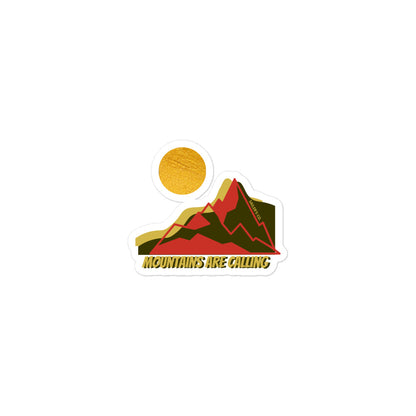 Daring Red Mountains Bubble-Free Stickers, product photo (3)