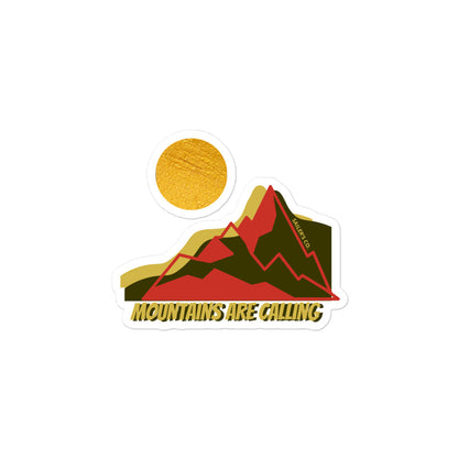 Daring Red Mountains Bubble-Free Stickers, product photo (2)