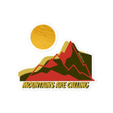 Daring Red Mountains Bubble-Free Stickers, product photo
