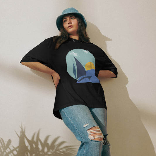 Sailers co Daring Sunset Comfortable Stylish Oversized T-Shirt
