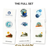 Sailer's Co. Stickers Full Set - the pack on polaroid cards