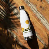 Daring Mountains Stainless Steel Water Bottle, back view