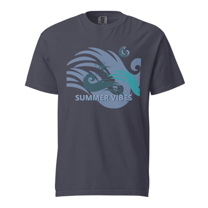 Daring Summer Vibes T-Shirt in Navy, front view (7)