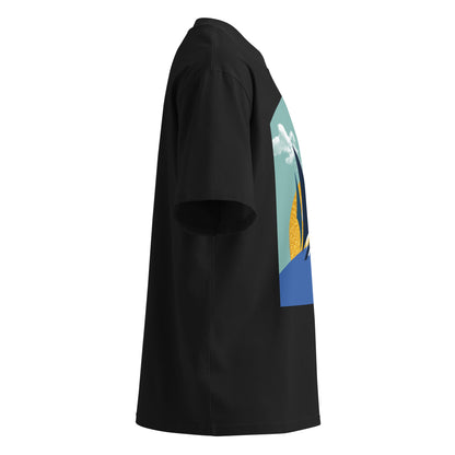 Daring Sunset Oversized T-Shirt in Black, product photo