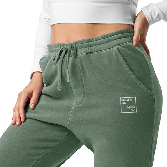 Apre Ski Sweatpants Cozy and Stylish Fleece Lines Pants