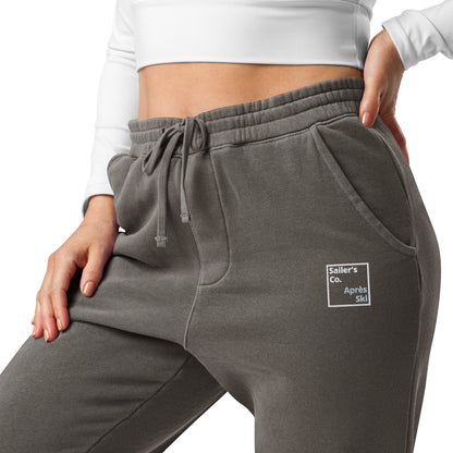 Apre Ski Sweatpants Cozy and Stylish Fleece Lines Pants