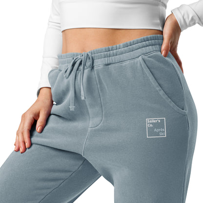 Apre Ski Sweatpants Cozy and Stylish Fleece Lines Pants