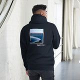 No Limits Nowhere Fast Fleece Premium Hoodie in Navy Blazer, back view on model