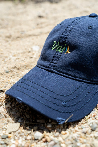 Inspired Vai Distressed Dad Hat, still life