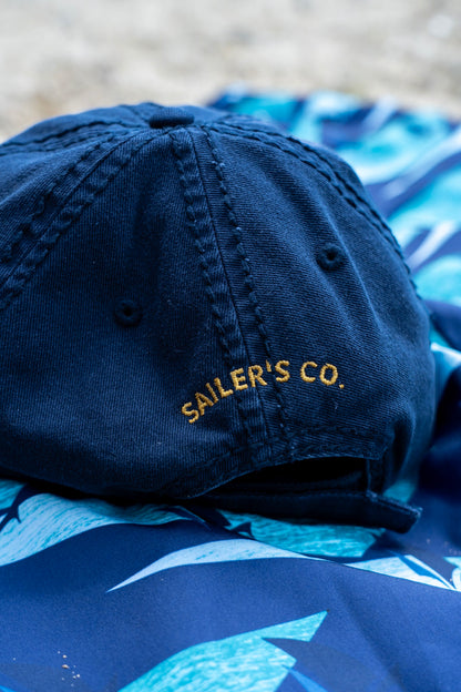 Inspired Vai Distressed Dad Hat, still life, back view
