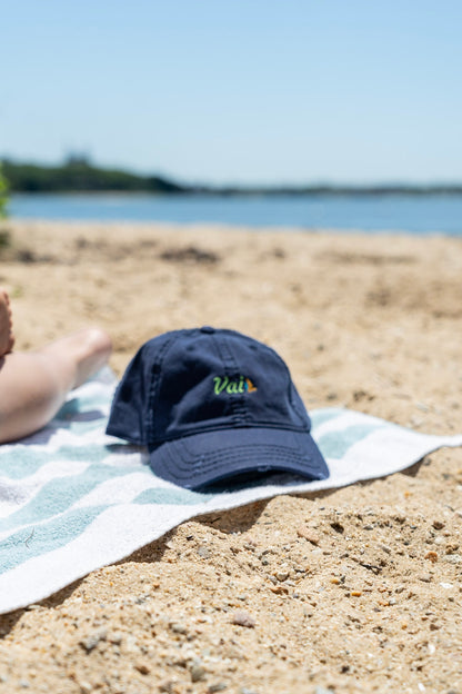 Inspired Vai Distressed Dad Hat, still life