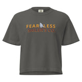 Inspired Fearless Boxy Tee in Black, front view (2)