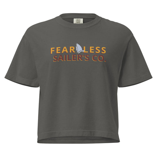 Inspired Fearless Boxy Tee in Black, front view (2)