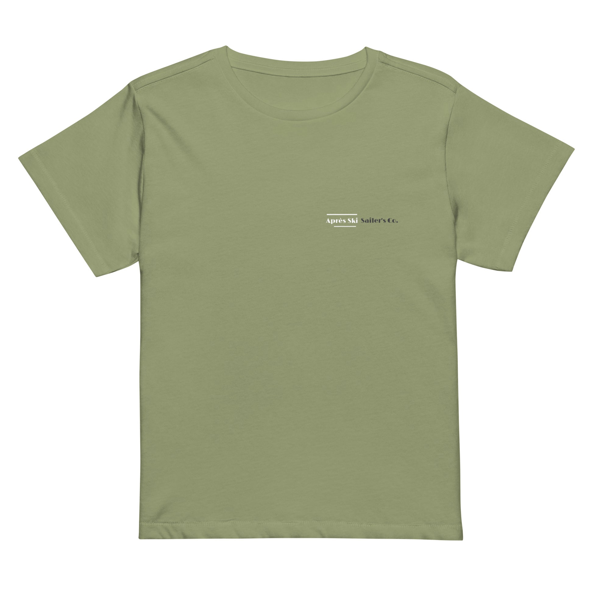 Apres Ski Premium TShirt Sailers Co Comfortable and Stylish High Waste T-Shirt