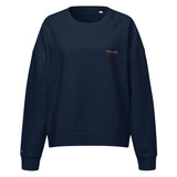 Inspired Fearless Organic Crewneck Sweatshirt in Black, front view