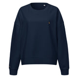 Inspired Classic Organic Crewneck Sweatshirt in Black, front view